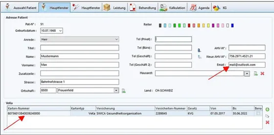 Screenshot MediWin CB