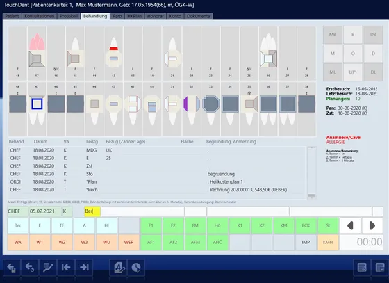 Screenshot TouchDent