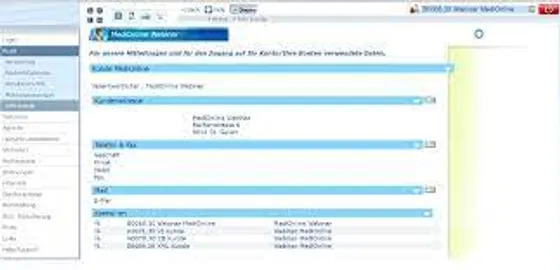 Screenshot Medionline