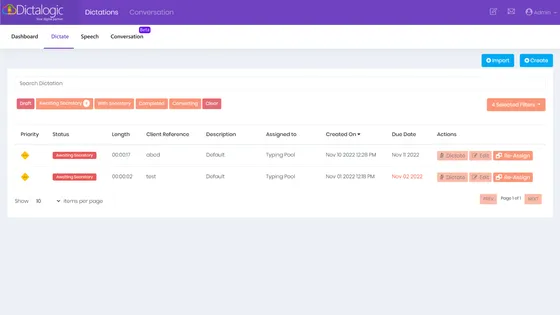 Screenshot Dictalogic (Dictalogic Ltd.)