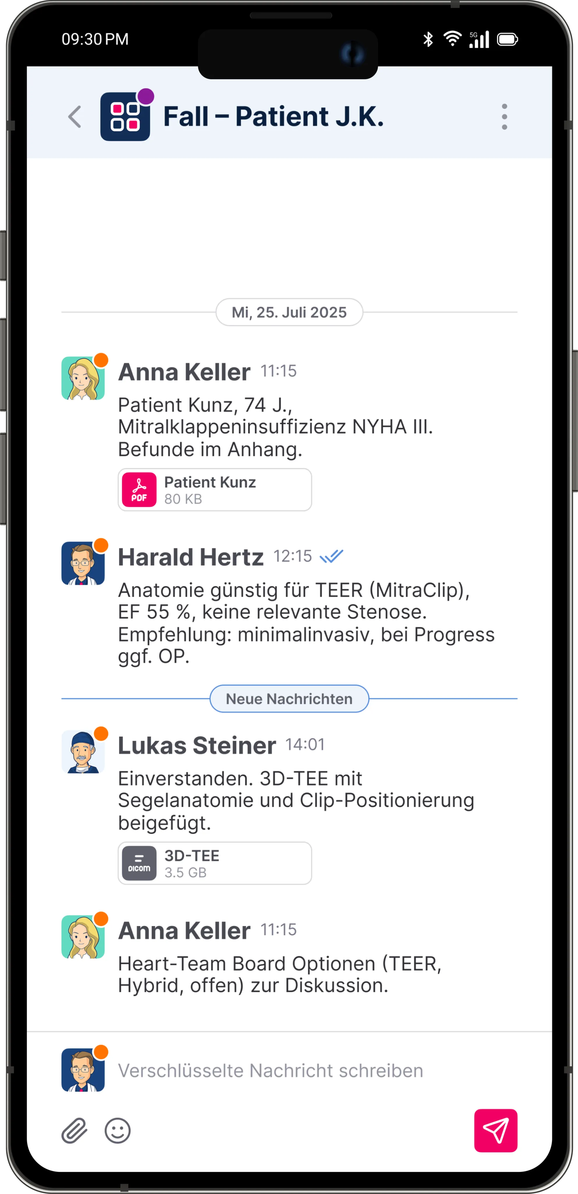 Unomed Mobile App: ein Fallverlauf mit Befund und Bildstudie