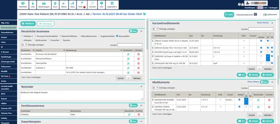 Screenshot E-Medicus