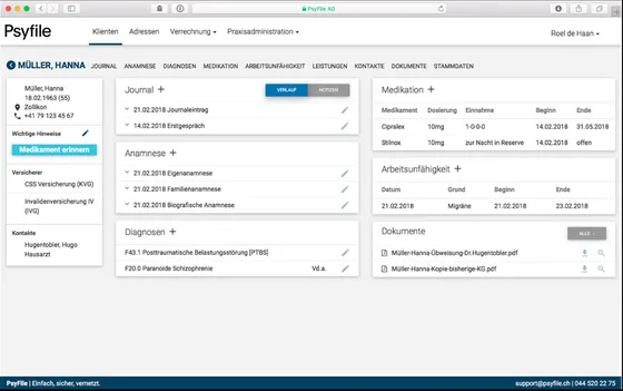 Screenshot Psyfile