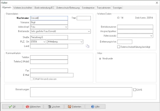 Screenshot VetStar (VetStar Software Solutions)
